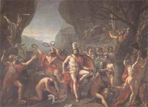 Jacques-Louis  David Leonidas at Thermopylae (mk05) Sweden oil painting art